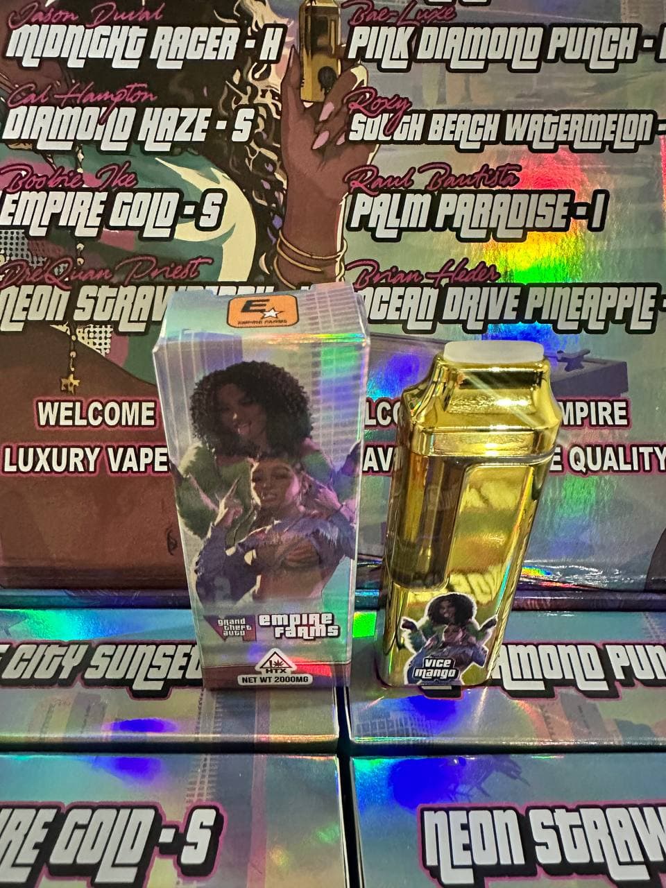 Empire Farms gold EMPIREWITDAFYA disposable vape